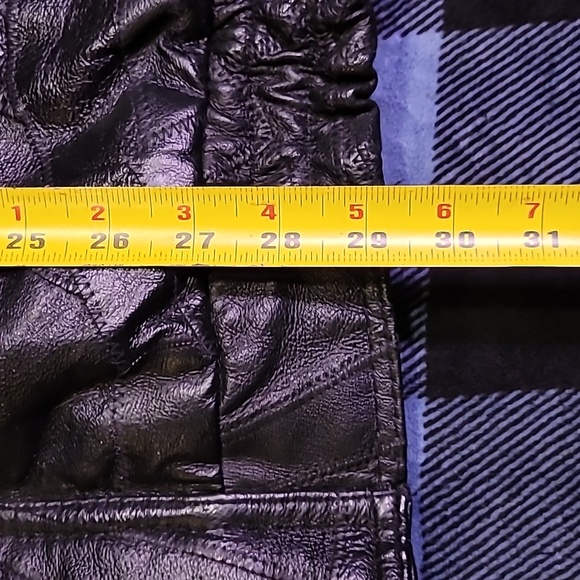 Vintage. 90s. Patchwork leather. Napoline Leather Outfitters. Bomber Jacket.  XL - Picture 10 of 16